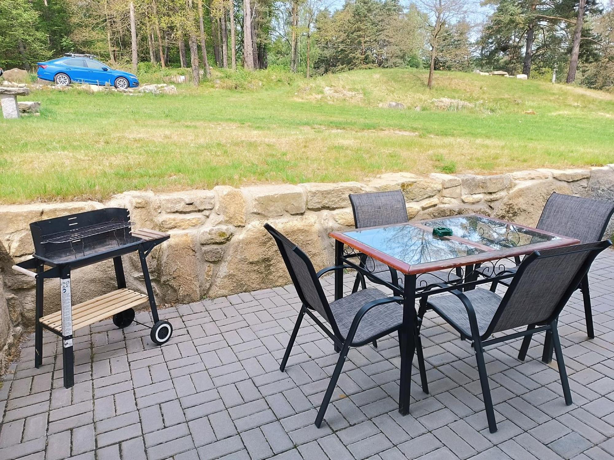 Klidna Lokalita Na Kraji Lesa, Cely Dum S Uschovnu Kol Villa Nová Bystřice Kültér fotó